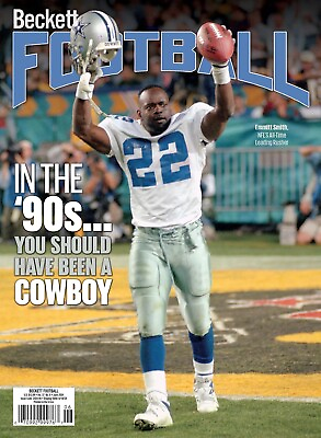 #ad #ad New JUNE 2024 Beckett FOOTBALL Card Price Guide Magazine w EMMITT SMITH Cover