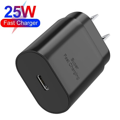 #ad PD 25W Type C USB C Super Fast Charging Wall Charger Adapter For iPhone Samsung