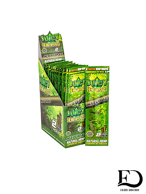 #ad Juicy Jays Natural Wraps Terps 25 Packs of 2 50 Total Wraps Full Box
