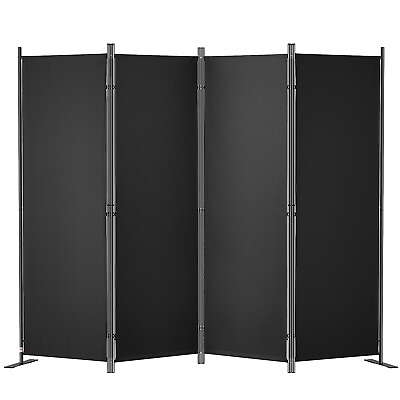 #ad VEVOR Room Divider 4 Panel Folding Privacy Screen 88.2quot;x11.8quot;x67.3quot;Home Black