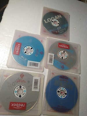 #ad #ad Lot Of 5 Blu Ray Movies Retired Redbox cases. HouseLoganDen of Thieves B8Z