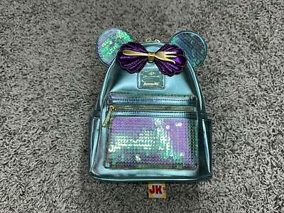#ad #ad NEW Disney Cruise Line Loungefly Mini Backpack Ariel The Little Mermaid Green