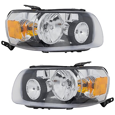 #ad #ad Headlight Set For 2005 2006 2007 Ford Escape Left and Right With Bulb 2Pc
