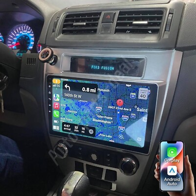 #ad CarPlay For 2010 2011 2012 Ford Fusion Android 13 Car Radio WIFI GPS W Camera