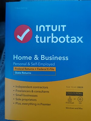 #ad #ad TurboTax Home amp; Business 2023 Federal State for 1 User Windows Mac CD DVD