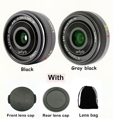 #ad #ad Panasonic Lumix G 14mm f 2.5 Black Lens H H014 for Panasonic M4 3 Mount Camera