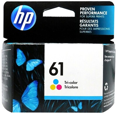 #ad HP #61 Color Ink Cartridge 61 CH562WN NEW GENUINE