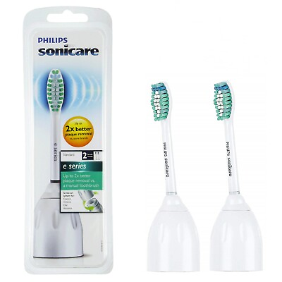 #ad 2X Philips Sonicare E Series HX7002 Replacement Toothbrush Brush Heads Sealed