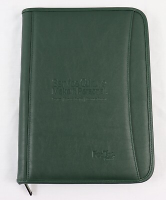 VINTAGE Federal Express Fedex Promotional Leather Portfolio w Notebook
