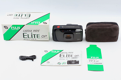 #ad N MINT Box Fujifilm Fuji Cardia mini Elite OP Point amp; Shoot Film Camera JAPAN
