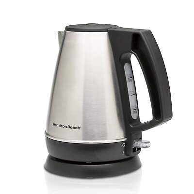 #ad Hamilton Beach 1 Liter Electric Kettle Stainless Steel and Black New 40901F