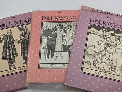 #ad #ad Vintage Folkwear Ethnic Sewing Patterns: #118 #125 #135 Sizes 6 16 UNCUT