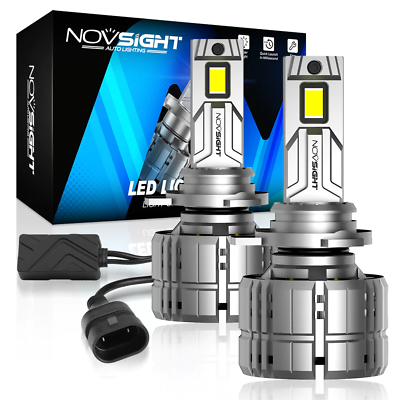 #ad NOVSIGHT 2X 9012 HIR2 LED Headlight Bulbs 6500K 200W Super Power 40000LM Hi Low