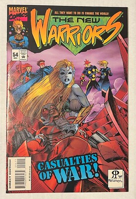 #ad The New Warriors #54 1994 Marvel Comic Book