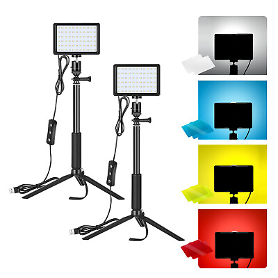 #ad #ad Neewer 2 Pack Dimmable USB 66 LED Video Light 5600K with Adjustable Tripod Stand