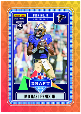 #ad 2024 Panini Instant NFL Draft Night #14 Michael Penix JR Rookie FALCONS PRESALE