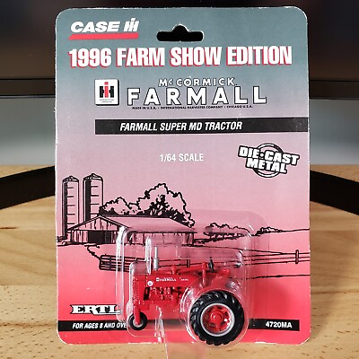 #ad Ertl McCormick Farmall Super MD Diesel Tractor 1996 Farm Show Edition 1:64