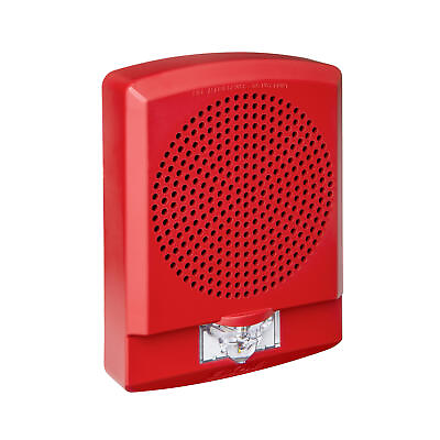#ad Eaton Wheelock LSPSTR3 N Fire Alarm LED3 Speaker Strobe Wall Red NEW IN BOX