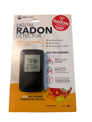 #ad Airthings Battery Operated Digital Radon Detector Model 2350