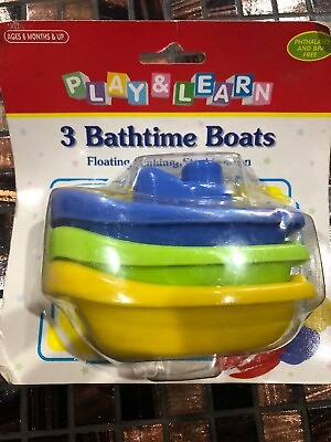 #ad Play And Learn 3 Bathtime Boats