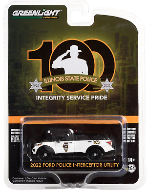 #ad 1:64 GreenLight 2022 Ford Police Interceptor 100 Years Anniversary Collection 14