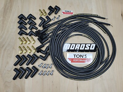 #ad Moroso 9880M Mag Tune Universal Unassembled Spark Plug Wires HEI Male 90 Degree