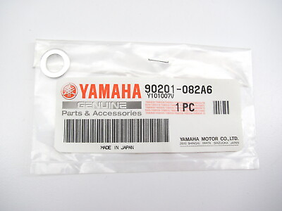 #ad YAMAHA NOS STARTER CYLINDER CRANKCASE OIL TANK PLATE WASHER 90201 082A6