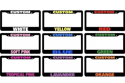 #ad #ad CUSTOM PERSONALIZED License Plate Frame COLOR CHOICE