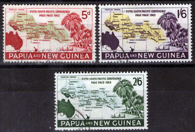 #ad ZAYIX Papua New Guinea 167 169 Used Maps Trees 071423S138