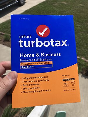 #ad Intuit Turbotax Home amp; Business Federal amp; State 2022 CD Windows Mac . SEALED.