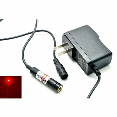 #ad Focusable 20mW Dot Red Laser Light Laser Diode Module 650nm 12x55mm w Adapter