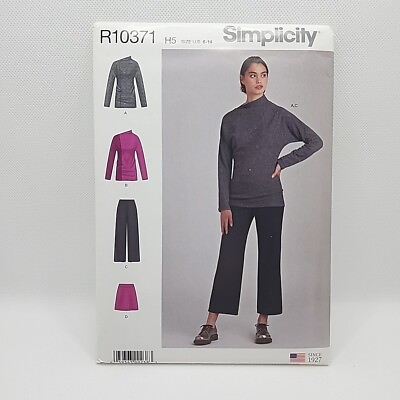 #ad Simplicity R10371 9017 Misses#x27; Top Pants amp; Skirt Sewing Pattern Size 6 14 Uncut