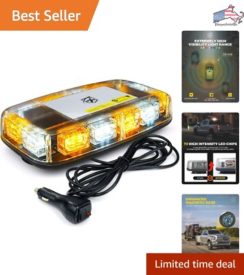 #ad #ad High Bright LED Emergency Strobe Light for Construction Vehicles Amber White