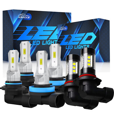 #ad 8000K LED Headlight Bulb Plug amp; Play for Ford F150 2015 2021 Super White Lights