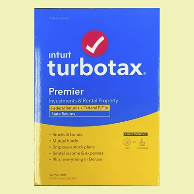 #ad TurboTax Premier 2021 Federal amp; State Tax Return Federal E File