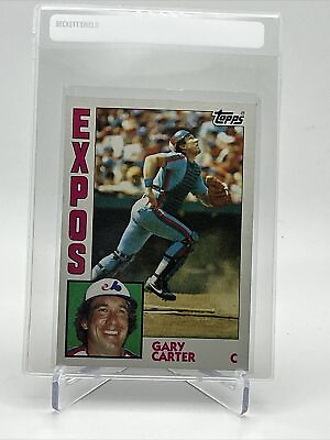 #ad 1984 Topps Gary Carter Baseball Card #450 NM Mint FREE SHIPPING