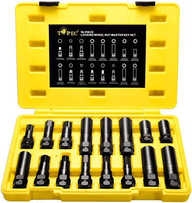 #ad Stripped Bolt Extractor Impact Socket Set 16 PCS Damaged Bolt Remover Easy Out