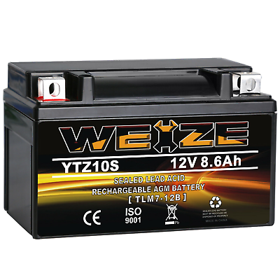 #ad YTZ10S AGM Battery for Honda CBR1000RR CBR600RR CBR600F4i Yamaha R6 YZF R6 YFZR6