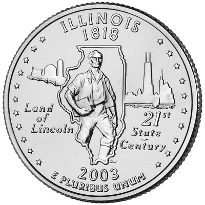 #ad 2003 D Illinois State Quarter