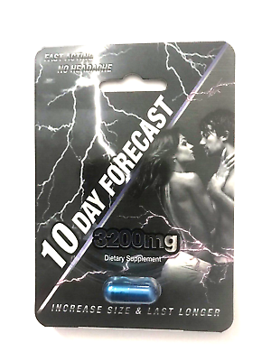 #ad 10Day FORECAST 3200mg 10 Pills Male Performance Enhancement Supplement