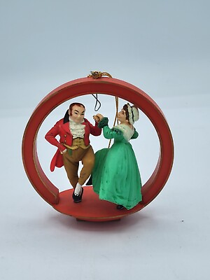 #ad Norman Rockwell Danbury Mint Christmas Ornament Collection Man Woman Dancing