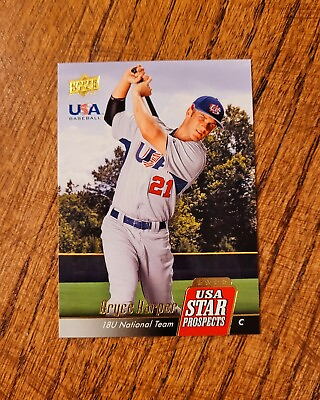 #ad Bryce Harper 2009 Upper Deck USA Star Prospects RC Rookie Nationals #24 C
