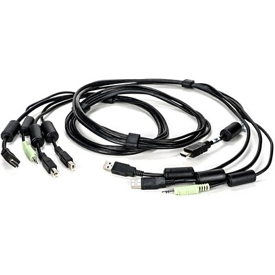 #ad Vertiv Avocent KVM All in One 6 Foot Cable Assembly 1 HDMI 2 USB 1 Audio CBL0112