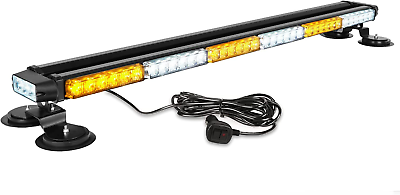 #ad ASPL 38.5quot; 78 LED Strobe Light Bar Double Side Flashing High Intensity Emergency