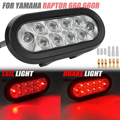 #ad For Yamaha LED Tail Brake Light Rear Trun Signal Lamp Raptor 660 660R All Years