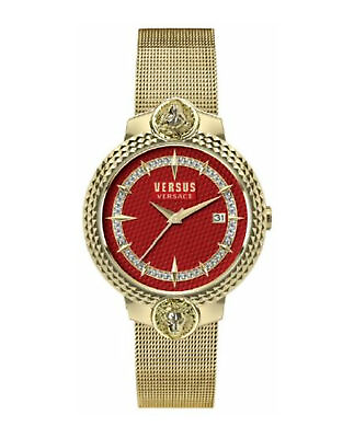 #ad Versus Versace Womens Mouffetard Yellow Gold 38mm Bracelet Fashion Watch