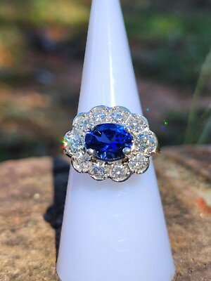 #ad Sapphire And Diamond Ring