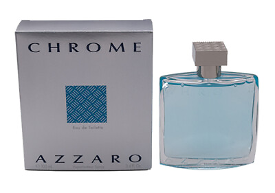 #ad Chrome by Azzaro 3.4 oz EDT Cologne for Men New In Box
