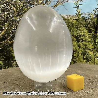 #ad Selenite egg genuine spiritual healing crystal mineral stone