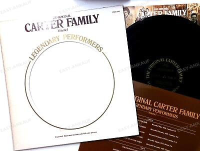 #ad The Carter Family Legendary Performers Volume 1 US LP 1979InnerbagInsert #x27;*